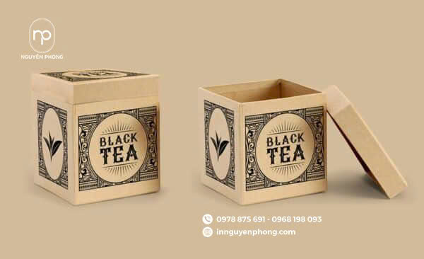 Hộp carotn âm dương đựng trà